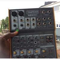 Tapco MIX60 Ultra-Compact 6-Channel Audio Mixer With Adaptor