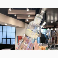 Transparent Water Bottle With Time Scale - Brand New