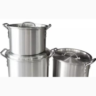 Three New Set of Stainless Aluminium Pots