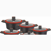 Original JIO Granite Casserole Non-Stick Cookware Set