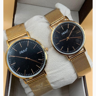SBAO Black Dial Stainless Steel Watch - High Quality, Brand New