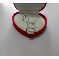 USA Zircon Micro Paved Wedding Engagement Ring AZM - Silver