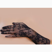 Female Fishnet Long Gloves Party Costume