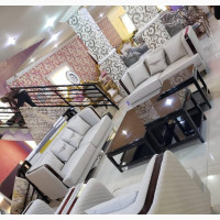 Luxury Sofas Chair With Centre Table And 2 Sides Stools