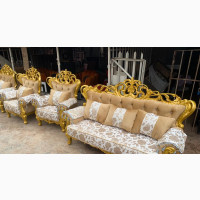 Royal 7-Seater Gold Sofas Available Now