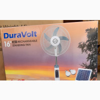 16 Rechargeable Fan With Solar Panel and Bulbs
