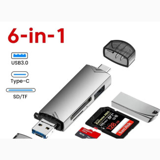 6 in 1 Multifunction Usb 3.0 Card Reader