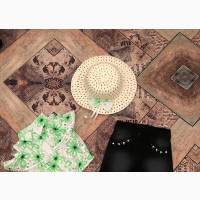 3in1 Denim Short/Blouse/Hat Set Turkey