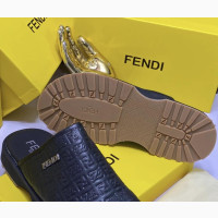 Pure Leather Classic Fendi Mules for Men