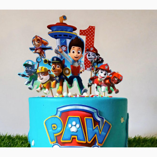 Paw Patrol Themed Birthday Cake for Kids