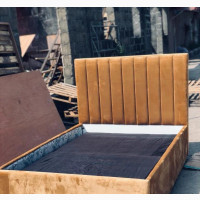 Brand New Queen Size Padded Bedframe - Brown