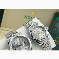 Rolex Couples Silver Wristwatch - Brand New