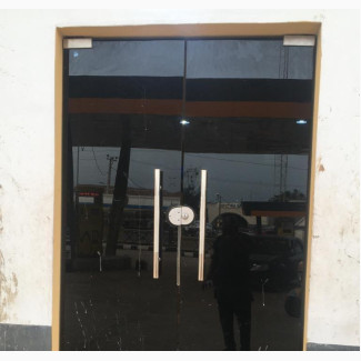 Frameless Glass Door Grey