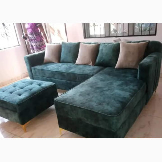 L Shaped Sofa With Ottoman - Home Interiors