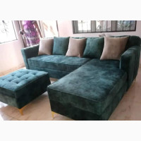 L Shaped Sofa With Ottoman - Home Interiors