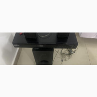 A Neat Samsung DVD With Woofer and Two Speakers
