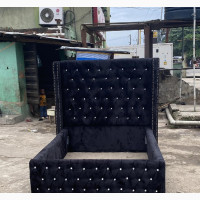 4.5 by 6 Bed Frame Only in Black Color Is Brand New