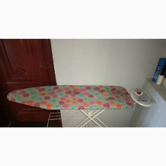 Ironing Board With Cloth Hanger, Iron Stand and Plug Socket
