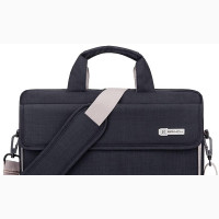 Brinch Oxford 15-15.6 Inch Laptop Shoulder Bag, Black
