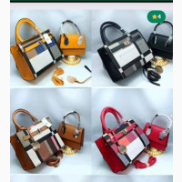 Akube Classic Fashion Leather Hand Bag (2in1)