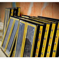 Casement Windows with 16mm Rod and Black 5mm Glass - Brand New