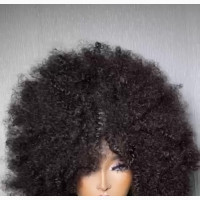 Maxi Afro Human Hair Blend Wig