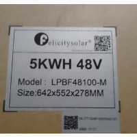 Felicity 5kw Lipton Battery
