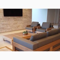 Natural Timber Wooden Sofa