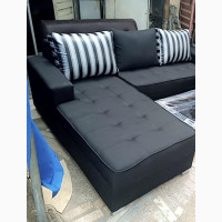 L-Shaped Fabric With Center Table