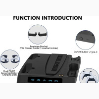 Charging Station for P5 and PS VR2 Dual Controller