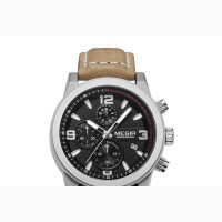 Waterproof MEGIR Chronograph Rubber