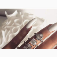 Pure Sterling Silver Adjustable Proposal Ring