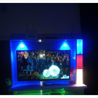 TV Console Entertainment Unit With LED Lights and Remote L