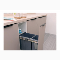 Home Interiors Pull-Out Sorting Kitchen Waste Basket/Storage Bin