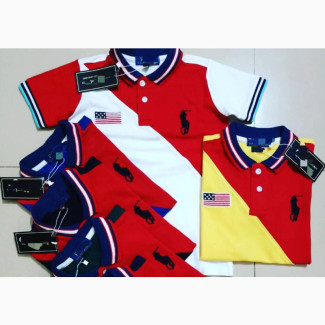 Boys Color Block Polo Shirt