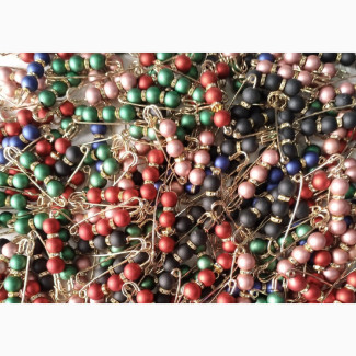Color Beaded Luxury Pin