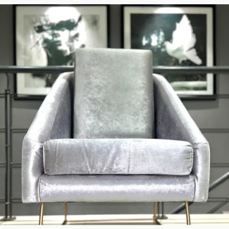 Silver Accent Chair