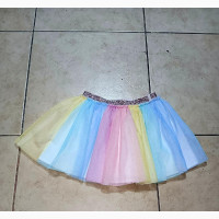 Girls Rainbow Color Dressing Tutu Skirt