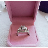 Non-Fading Zirconia Bridal Wedding Ring - Size9