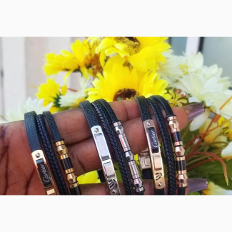 Cartier Male Leather Hand Bracelet
