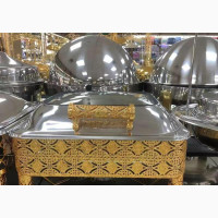 Luxurious Gold Spring Top Chaffing Dish