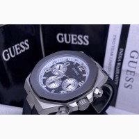 Guess Collection (GC) Chronograph Silver Rubber Strap Watch