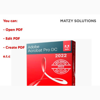 Adobe Acrobat Pro DC 2022 (Lifetime Activation)