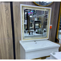 Unique Cabinet Basin With LED Mirror