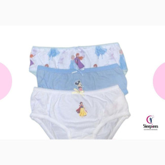 Disney Character Pants for Girls -Pack of 6 (Kids Underpant)