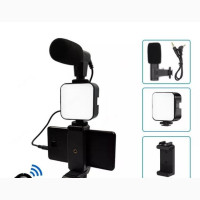 Video Making Vlogging Kit With Tripod Stand Light