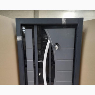 Black/Gray Color Turkish Main Entrance Door