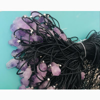 Amethyst Pendant With Rope