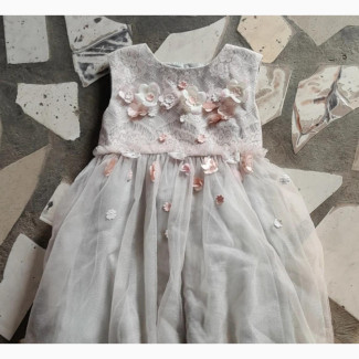 Flowery Detailed Toddler Dress