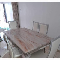 6 Seaters Marble Dining Table